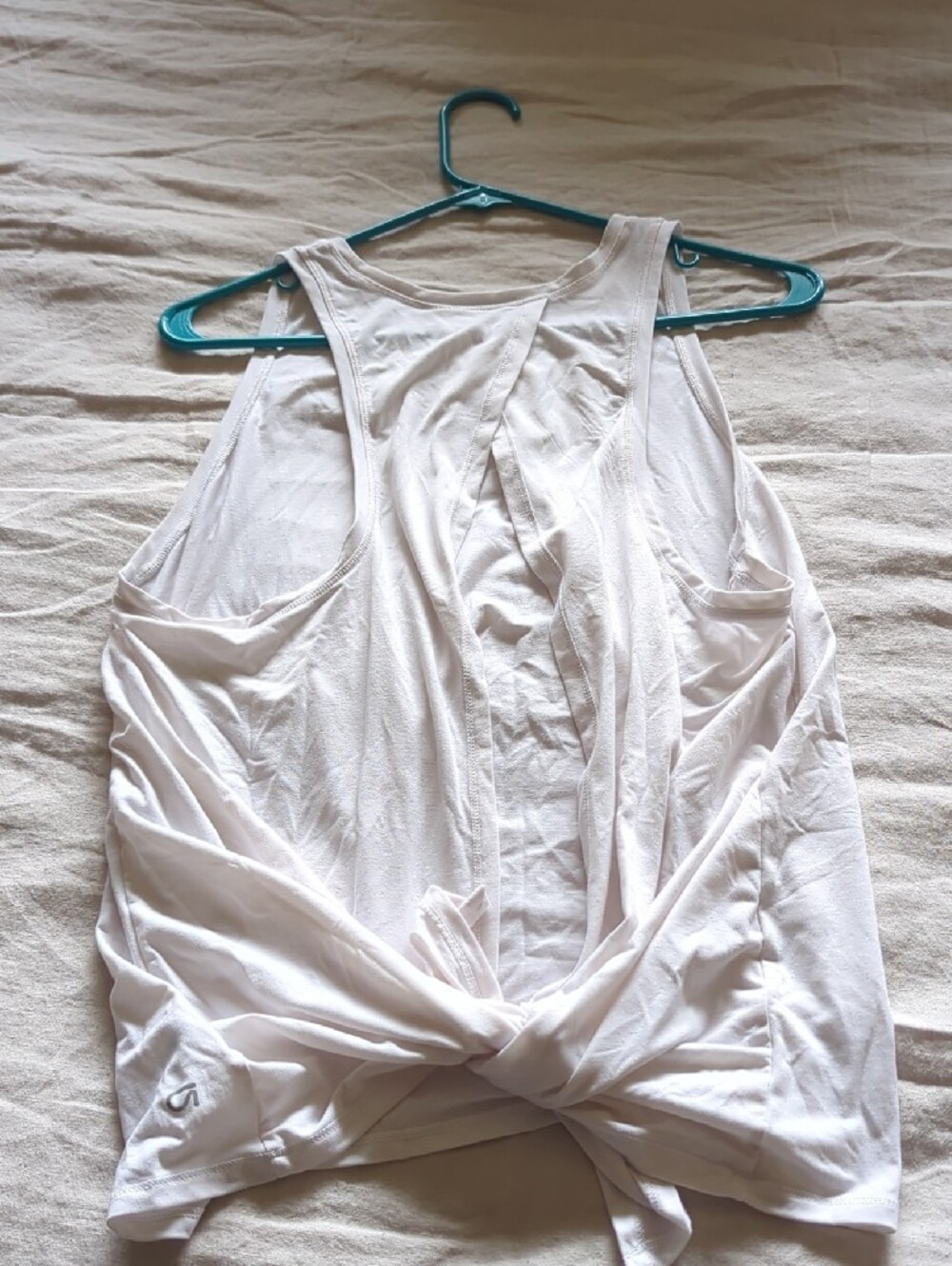 GapFit White Women's Open Back Exercise Top - size Large Tall - Picture 5 of 5